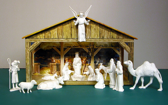 Manger Scene by the Flubber Gallery